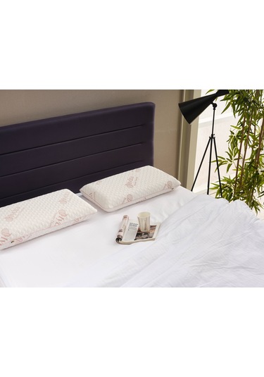 Hydra Cilt Bakım Güzellik Yastığı - Beauty Hyaluronic Kolajen Ortopedik Dinlendirici Visko Yastık 1 Adet Çok Renkli