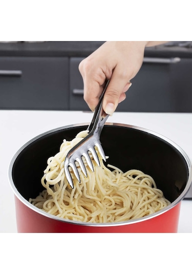 Porsima Didim Paslanmaz Çelik Makarna Servis Maşası 24 Cm