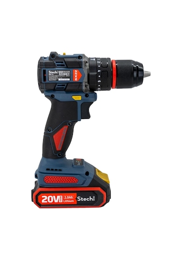Stechend SX22 2 x  2.0 Ah 20 V 60Nm Akülü Kömürsüz Darbeli Matkap Vidalama