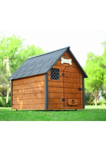 Mandu Isı Yalıtımlı Ahşap Köpek Kulübesi Xlarge
