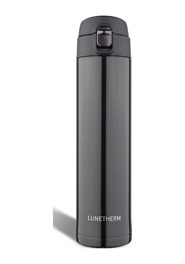 Lunetherm Sızdırmaz Vakumlu Çift Katmanlı Çelik Termos - Siyah
