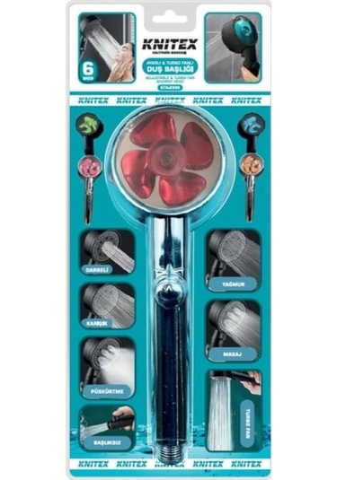 Duş Başlığı Ayarlı Turbo Fanlı Ktx-2999 Gri