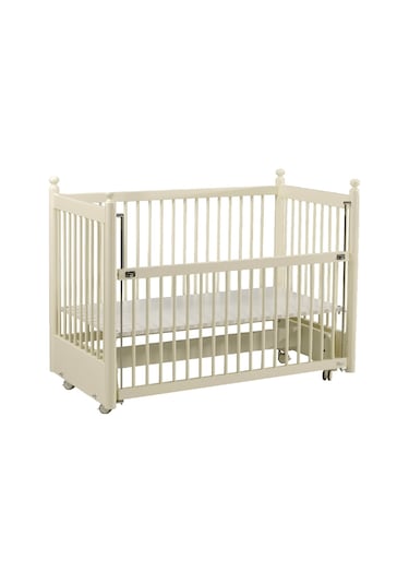 Meltem Kids Mondo Sallanır Ahşap Anne Yanı Beşik 60 x 120 CM Krem