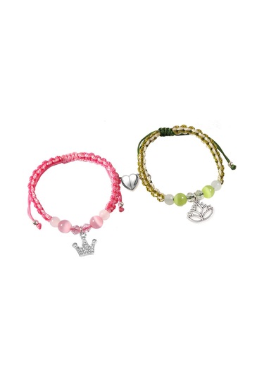 Samdoo Manuel Örgü Aşk Mıknatıslı情侣 Bileklik Seti, Spiderman Desenli Kırmızı-beyaz, Cool Tasarım, Dayanıklı, Her Zaman Giyilebilir Diğer