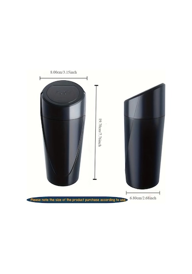 Dashanshop Pembe Beyaz Araç İçi Çöp Kutusu Portatif Araba Çöp Tenekesi Bardak Tutucu