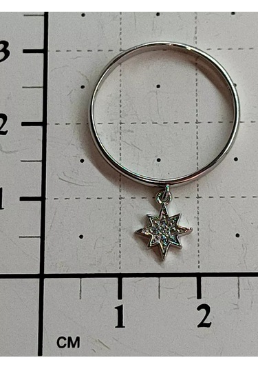 Sılver Whale 925 Ayar Gümüş Taşlı Yüzük 199871078 Gri