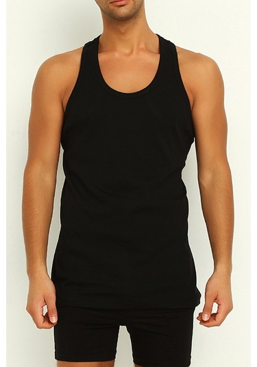 Yıldız 376 Erkek Likralı Rambo Atlet Siyah