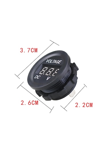 Speeduf Dc7v-30v Led Panel Mini Dijital Voltmetre - Yeşil