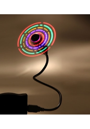 Mini Usb Ledli Renkli Fan, Mini Usb Vantilatör