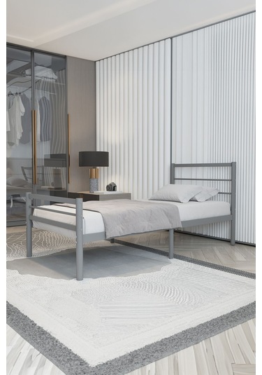 Aksviva Chester Tek Kişilik Ferforje Metal Karyola