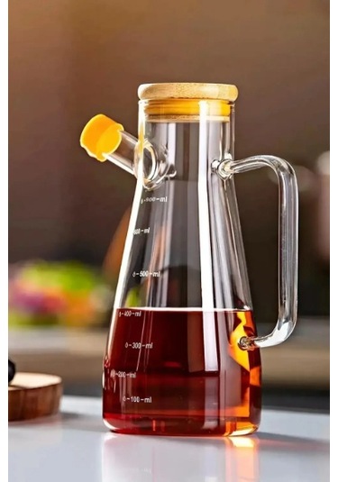 Periboia Standlı 2'li Cam Yağdanlık Çok Renkli