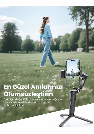 Ven-dens Vd-ss11 Premium Telefon Gimbal Ve Akıllı Tripod - Siyah