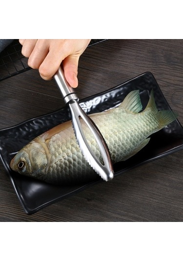 Pazly Cbtx Paslanmaz Çelik Balık Pulu Planya, Balık Pulu Sökücü Ev El Aleti Gümüş