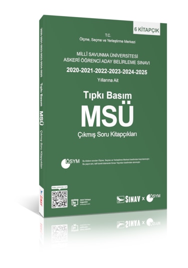Sınav Yayınları Msü Tıpkı Basım Son 6 Yıl Çıkmış Soru Kitapçıkları