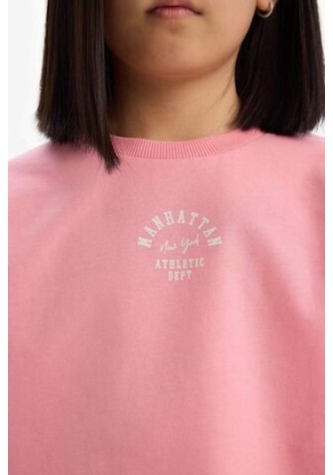 DeFacto Kız Çocuk 2'li Takım Baskılı Kısa Kollu Tişört Şort E0730A825SMPN323 Pembe DeFacto Kız Çocuk 2'li Takım Baskılı Kısa Kollu Tişört Şort E0730A825SMPN323 Pembe