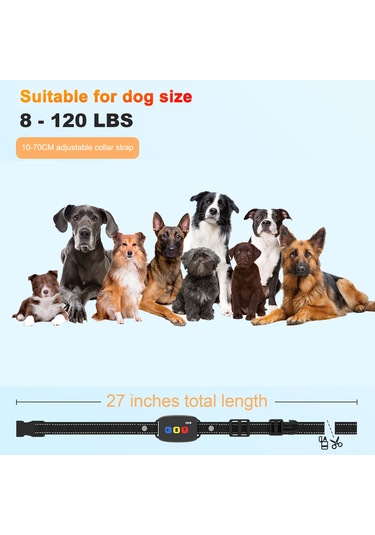 Lemestar Köpek Eğitim Tasması - 3 Modlu Ses, Titreşim 800m Menzil, Ip67 Su Geçirmez, 30 Gün Pil Ömrü