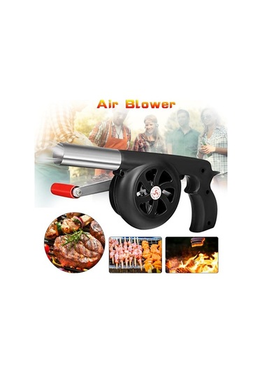 Fortunelane El Tipi Metal Mangal Üfleyici, Manuel Ateşi Barbekü Yardımcısı, Dayanıklı