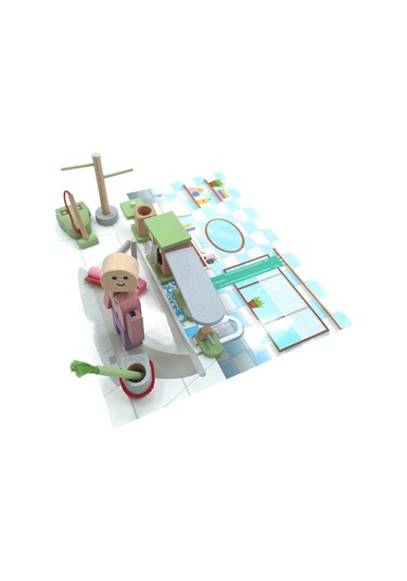 Minik Eller Büyük İş Başarır: Figürlü Ahşap Temizlik Seti