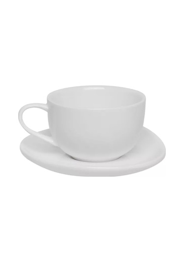 Tudor England Royal White 240ml Porselen Çay Fincanı Ve Tabaklı 198098411 Beyaz