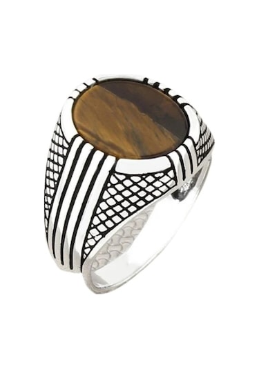 Taja Erkek Yüzük Gümüş 925 Ayar Yeni Model 25112