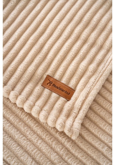 Cappuccino Gloria Wellsoft Tek Kişilik Battaniye Lacivert