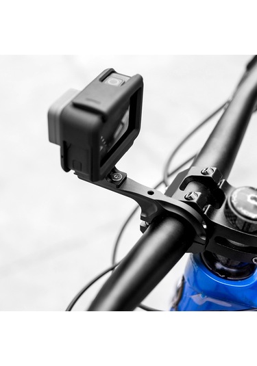 Ranyeek 360 Derece Dönebilir Alüminyum Bisiklet Kamera Sabitleyici, Uzun Model, 22.2-33mm Çapa Uygun Siyah