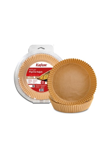 Kafem Airfryer Pişirme Kağıdı Yuvarlak 20 x 25'li 20 CM