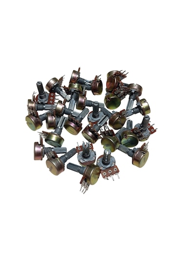 30 Adet B500r B500ω Potansiyometre 500 Ohm Pot Somunsuz Ve Pulsuz