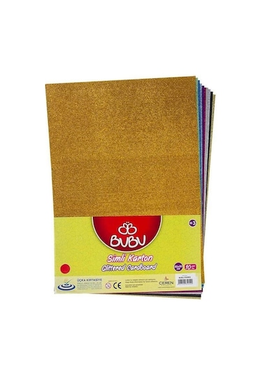 Bu-bu Simli Karton Karışık Renk 50x70 Bubu-fk0003