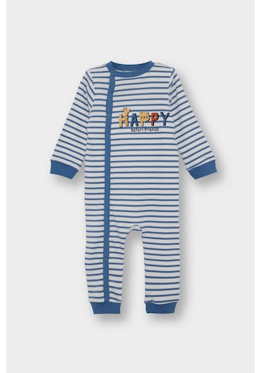 Defacto Erkek Bebek Yenidoğan Baskılı Çizgili Fitilli Kaşkorse Çıtçıtlı Uzun Kollu Tulum F2213a525aube88 Mavi Defacto Erkek Bebek Yenidoğan Baskılı Çizgili Fitilli Kaşkorse Çıtçıtlı Uzun Kollu Tulum F2213a525aube88 Mavi