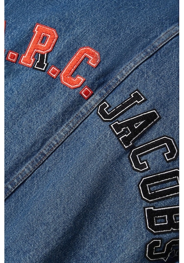 A.p.c X Marc Jacobs Erkek Denim Jacket Straight Fit Mavi