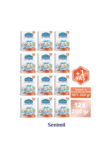 Senımıl 4 Çocuk Devam Sütü 250 G 12 Adet