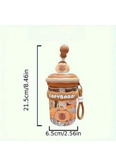 Wangxi Su Bardağı Gri 550 Ml Shake Bardağı Ilkbahar Yaz 2025 Yeni Sevimli Pipetli Buyuk Kapasiteli Isiya Dayanikli Karistirma Kupasi Gri 550 Ml Shake Bardağı