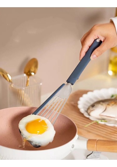 Stil'nyj İ Udobnyj Dom Mutfak Spatulası - Çizilmeye Karşı Paslanmaz Çelik Ve Silikon 175996678 Çelik