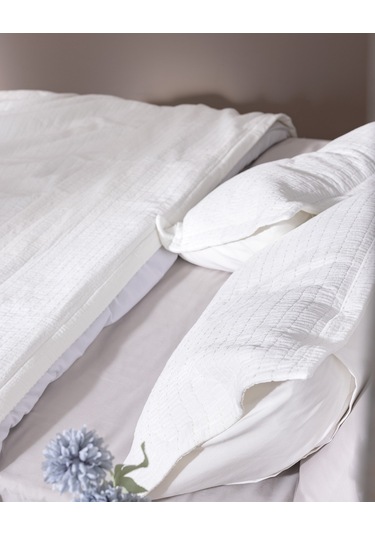 Madame Coco Feolette Çift Kişilik Yatak Örtüsü - Beyaz 8684427145296 Beyaz