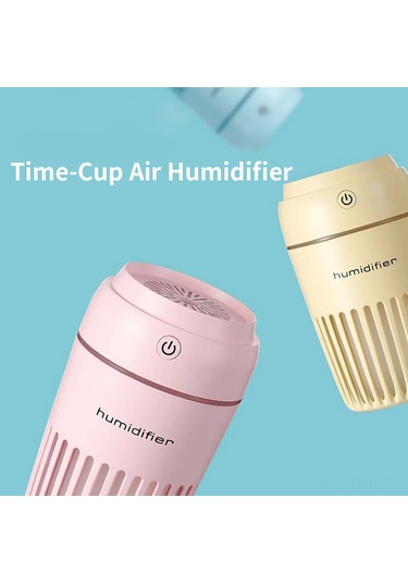 Aubyhe Hm03 Mikro Buhar Lüx Nemlendirici: 300ml Kapasite, 16 Saat Sürekli Nem, Renkli Gece Lambası, Sessiz Çalışma, Taşınabilir Pembe