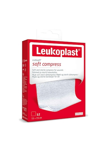 Leukoplast Cutisoft Soft Compress 7.5 x 7.5 CM 12 Adet