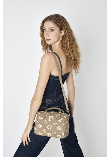 Pierre Cardin 05pc25y10509 Kadın Omuz & Kol Çantası Vizon Büyük Monogram