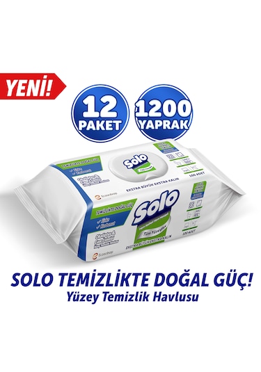 Solo Okaliptus Çam Esintisi Yüzey Temizlik Havlusu 12'li