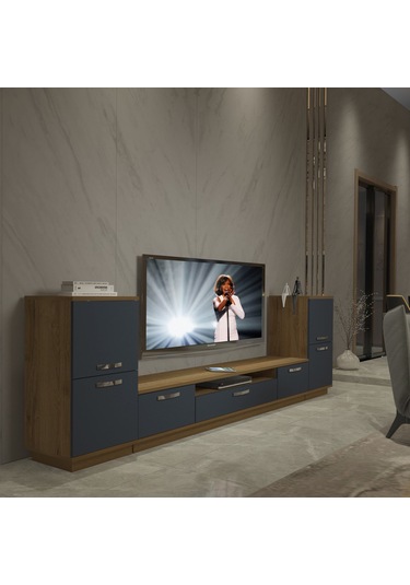 Decoraktiv Trendstyle On2 Mdf Tv Ünitesi Tv Sehpası Pera - Antrasit