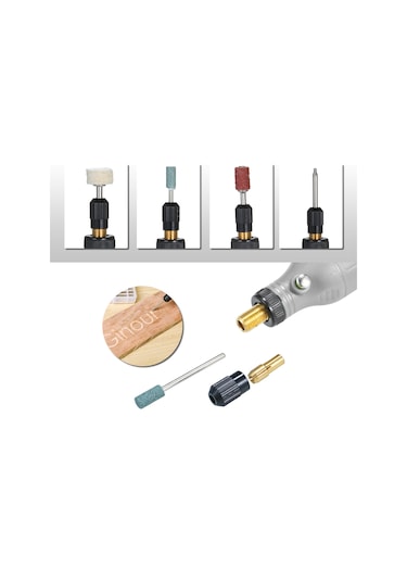 Youtek Kkmoon Şarj Edilebilir El Taşlama Makinesi, Taş Oyma Ve Parlatma İçin Çok Fonksiyonlu Elektrikli Alet, Gri