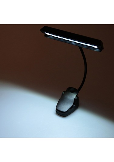 Dofolink 360 Derece Eğilebilir 9 Led'li Klemeli Notalambaşı - Usb/pil Beslemeli, Kitap Ve Piyano Işığı Diğer