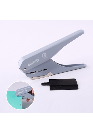 Aubyhe Metal Delik Açma Makinesi - 10 Sayfa Kapasiteli, Taşınabilir Ve Dayanıklı Gri Gri