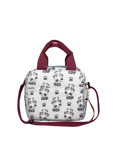 Stylo Bye Bye Lunch Omuz Askılı Beslenme Çantası Ve Termos Yemek Taşıma Çantası Bordo Bordo