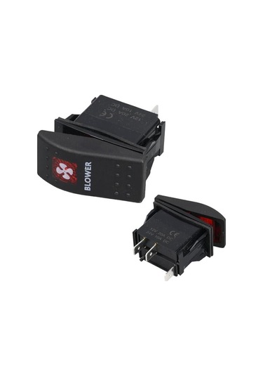 Powermaster Havalandırma Sembollü Işıklı 3 Pinli On-off 12-24v Marin Switch