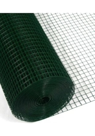 PVC Kaplı Puntalı Tel 1,50x25 m Kümes Teli Kafes Teli Çit Teli