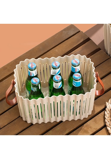 Porsima 4315 Cappuccino 3'lü Sepet Seti Banyo Mutfak Organizeri