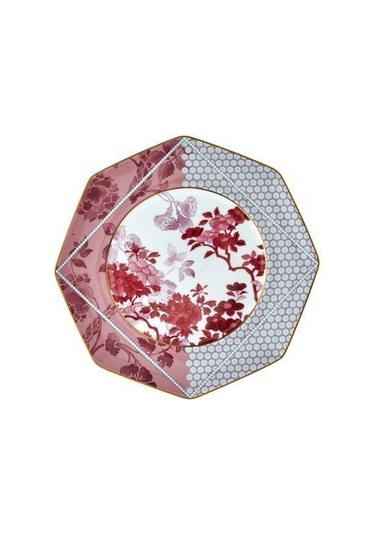 Lamedore Tea Delight 17 Cm Pasta Tabağı Pink Regency Damask 1 Adet