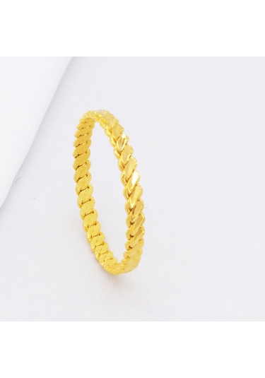 Ferizz Altın Kaplama 3Lü Adana Burma Çocuk Bileziği Sarı