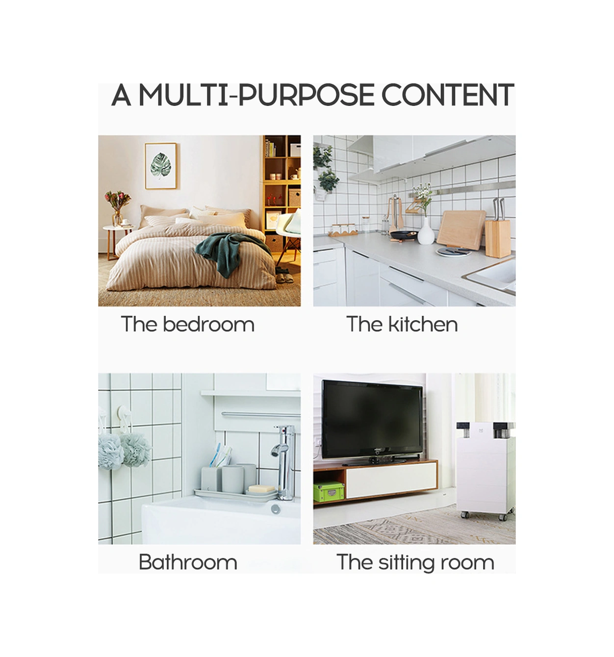 Geeksen Banyo İçin Delmezsiz Sürekli Süpürge Montajlı Genişletilebilir Paslanmaz Çelik Havlu Asma Çubuğu Siyah 52-82cm Diğer